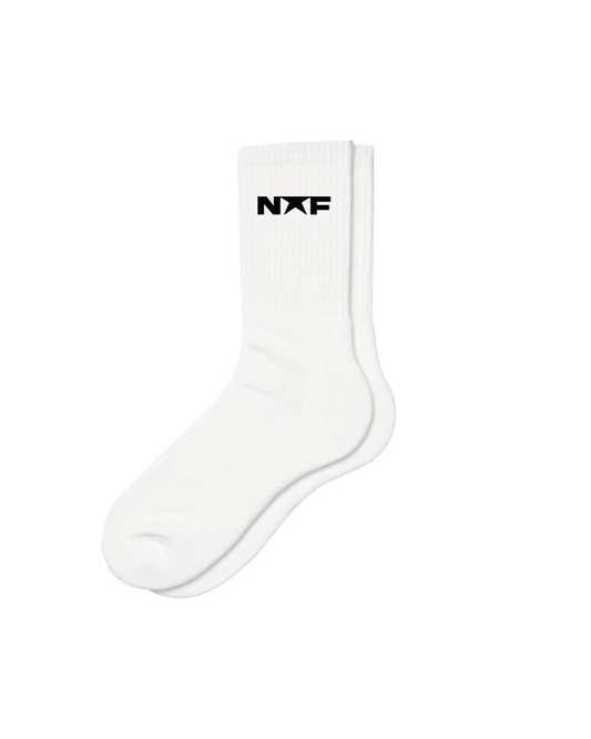 NF WHITE AND BLACK SOCKS