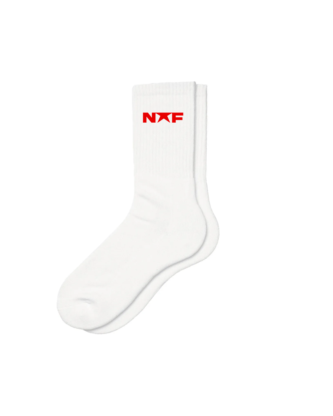 NF WHITE AND RED SOCKS
